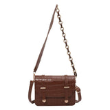 Retro Texture Handbags Chain Shoulder Bags Mini Square Bags