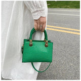 Vintage Ladies Shoulder Bag Messenger Square Pu Leather Bag