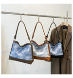 Denim Shoulder Bag Large Capacity Handbag