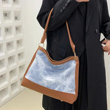 Denim Shoulder Bag Large Capacity Handbag
