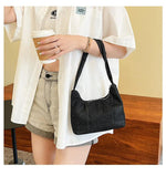 Bright Diamond Shoulder Bag for Women Casual Underarm Handbag