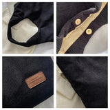 Women Fall Canvas Tote Underarm Shoulder Bags Large Capcity Bags