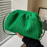 Women's Towel Bag Handbag Chain Shoulder Bucket Bag