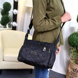 Waterproof Nylon Messenger Bag High Capacity Shoulder Bag