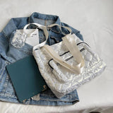 Winter Quilted Women's Padded Handbag Down Fabric Shoulder Crossbody Bag
