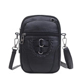High-Capacity Shoulder Bags for Women, Mini Mobile Phone Bag with Earphone Jack