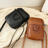 High-Capacity Shoulder Bags for Women, Mini Mobile Phone Bag with Earphone Jack
