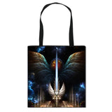 Vintage Famous Painting Angell Print Shoulder Bag for Women