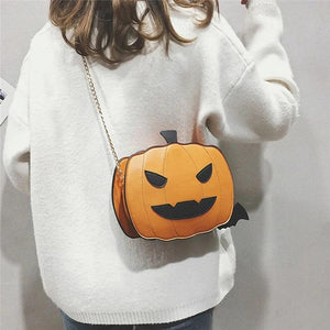 Women Shoulder Bag Leather Easter Pumpkin Lamp Handbags Designe Bags