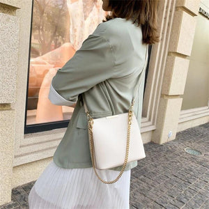 Chain Shoulder Messenger Bag High Pu Leather Crossbody Bags Women