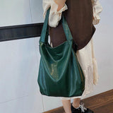 Soft Leather Shoulder Bags Large Capacity Women's Tote Bag Crossbody