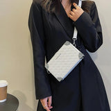 Small Crossbody Bag for Women Woven Box Shoulder Bag