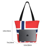 Norway Flag Shoulder Bag Women's Casual Tote Handbag