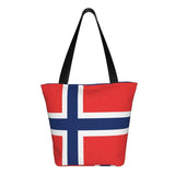 Norway Flag Shoulder Bag Women's Casual Tote Handbag