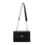 Casual Chain Shoulder Bags Crocodile Pattern Messenger Bags