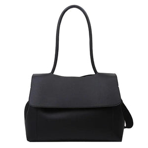 Women's Large Capacity Shoulder Bag Underarm Briefcase Crossbody Solid Bag