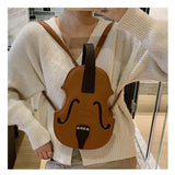 Creative Violin Women's Messenger Bag Small Backpack Female