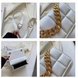 Rhombus Square Chain Shoulder Bags for Women