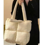 Puffer Shoulder Bag Waterproof Handbag for Women