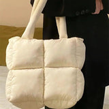 Puffer Shoulder Bag Waterproof Handbag for Women