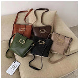 Vintage Crocodile Bucket Bag Crossbody Composite Solid Shoulder Bags