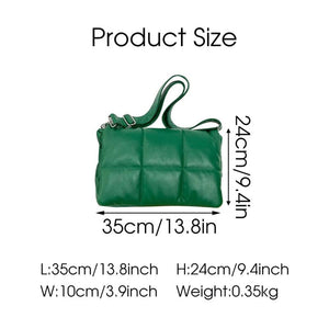 Women Quilted Crossbody Bag Soft Fluffy Space Pad Shoulder Bag