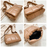 Women Quilted Crossbody Bag Soft Fluffy Space Pad Shoulder Bag