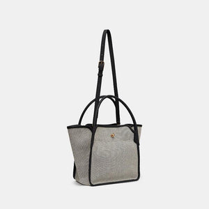 Canvas Trapeze Women Handbags Shoulder Crossbody Small Tote