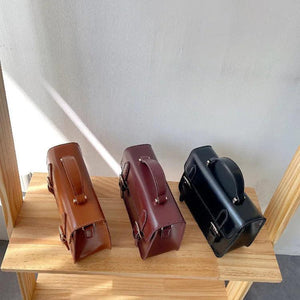 Vintage Small Female Shoulder Bag PU Leather Totes Girl Messenger Bags