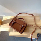 Vintage Small Female Shoulder Bag PU Leather Totes Girl Messenger Bags