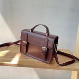Vintage Small Female Shoulder Bag PU Leather Totes Girl Messenger Bags