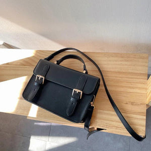 Vintage Small Female Shoulder Bag PU Leather Totes Girl Messenger Bags