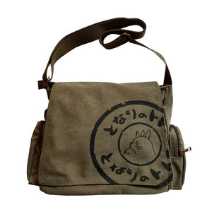 Totoro Canvas Messenger Bag Large Satchels Crossbody Bag