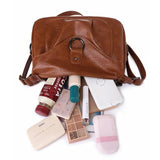 Women's Crossbody Bag Pu Leather Brown Shoulder Bag