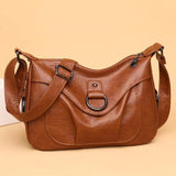 Women's Crossbody Bag Pu Leather Brown Shoulder Bag