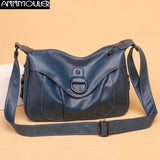 Women's Crossbody Bag Pu Leather Brown Shoulder Bag