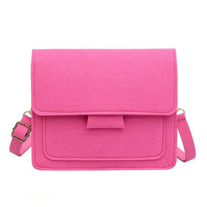 Felt Crossbody Bag Retro Solid Famous Bag