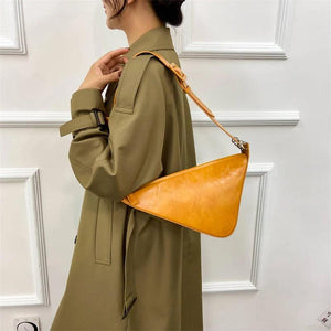 Vintage Women Shoulder Bags Casual PU Leather Brown Crossbody Bags