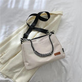 Nylon Shoulder Bags Solid Handbags Casual Crossbody
