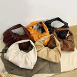 Vintage Fluffy Leather Shoulder Bag for Women