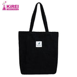 Corduroy Bag for Women Shopper Handbags Environmental Storage Reusable