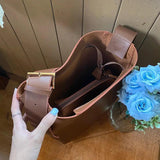 Women's Large Capacity Bucket Bag Shoulder Handbag