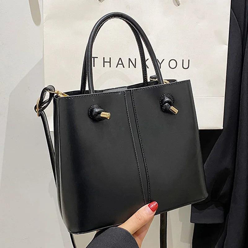 Women Orange Green Shoulder Bag Large Capacity Bucket Bags Big Totes