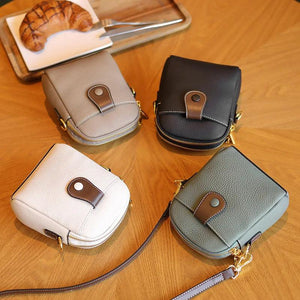 Vintage Crossbody Cowhide Cell Phone Shoulder Bag Leather Messenger Bags