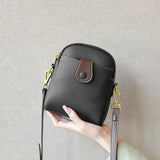 Vintage Crossbody Cowhide Cell Phone Shoulder Bag Leather Messenger Bags