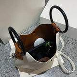 Women's String Bucket Bags Small Totes Clutch Purse Handbag