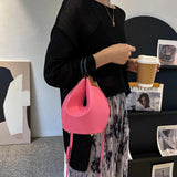 Women's String Bucket Bags Small Totes Clutch Purse Handbag