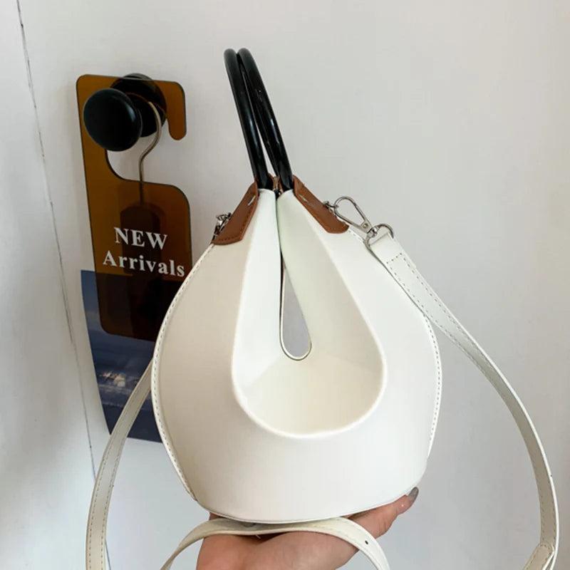 Women's String Bucket Bags Small Totes Clutch Purse Handbag