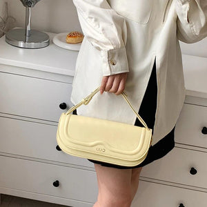 Women Strap Sling Shoulder Bag Green Pu Leather Handbag Armpit Bag Clutch