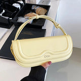 Women Strap Sling Shoulder Bag Green Pu Leather Handbag Armpit Bag Clutch